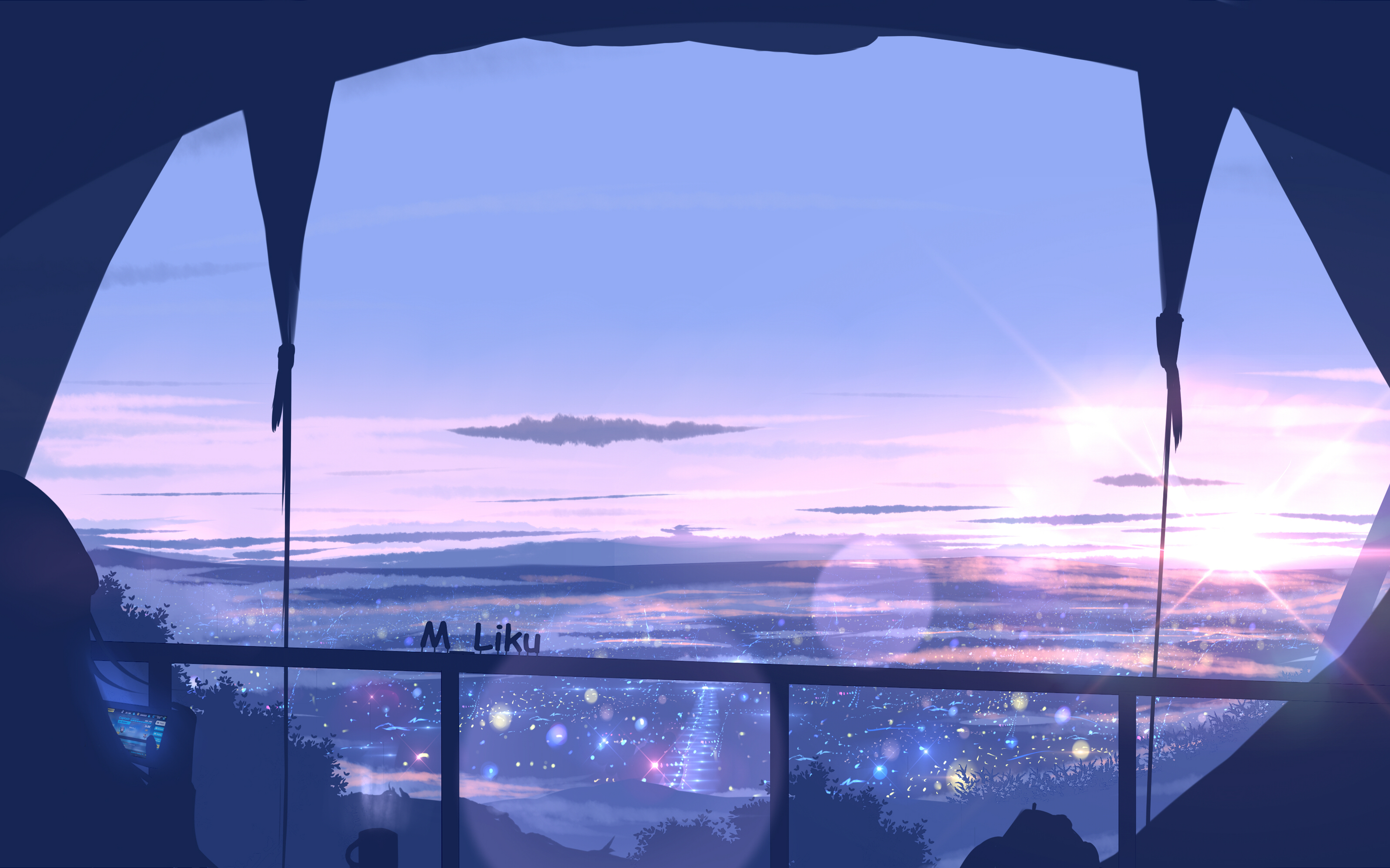 Scenery View From Window Anime 4k Macbook Pro Retina HD 4k Wallpaper, Image, Background, Photo and Picture