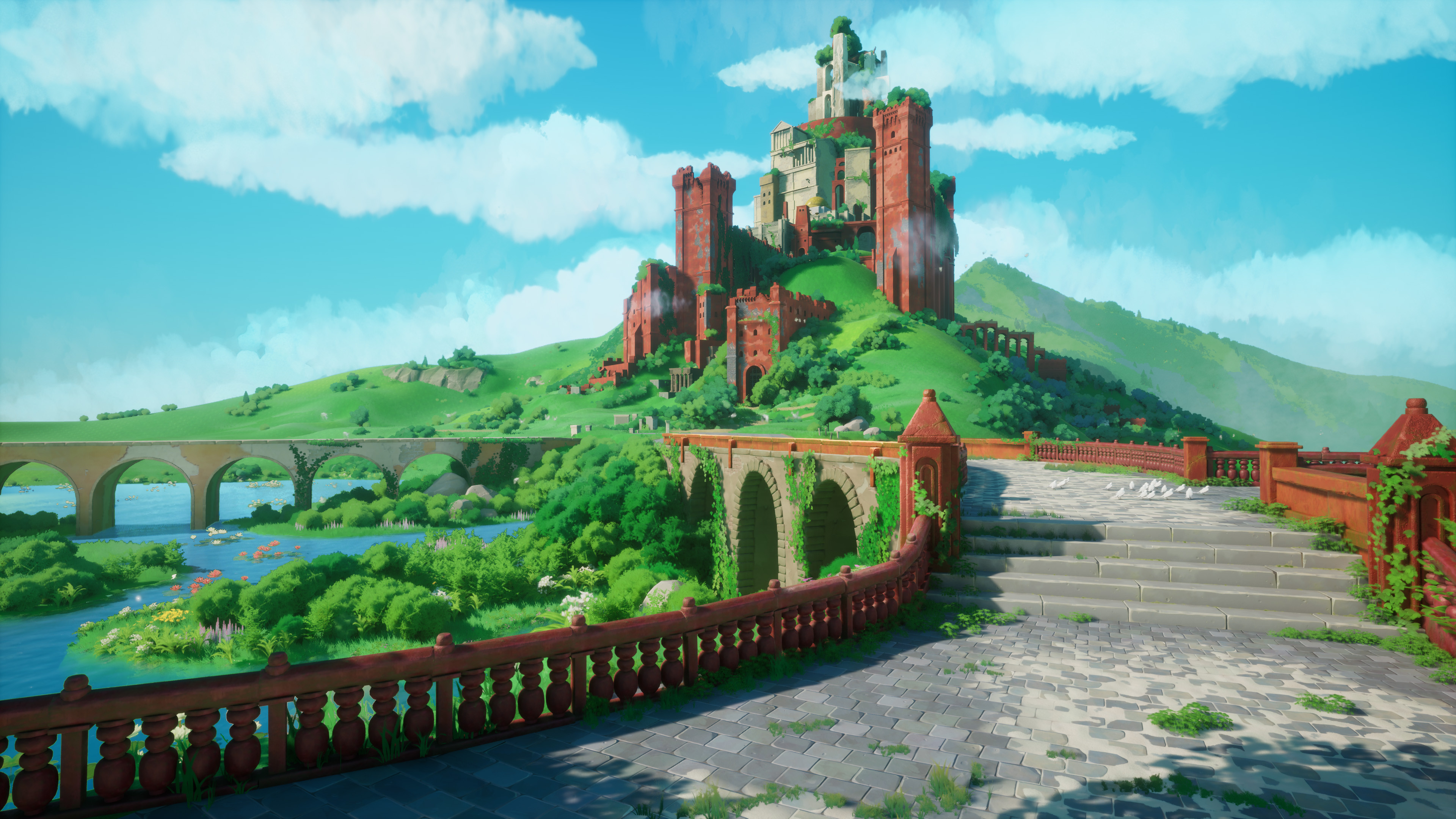 4K Fantasy Castle Wallpaper and Background Image