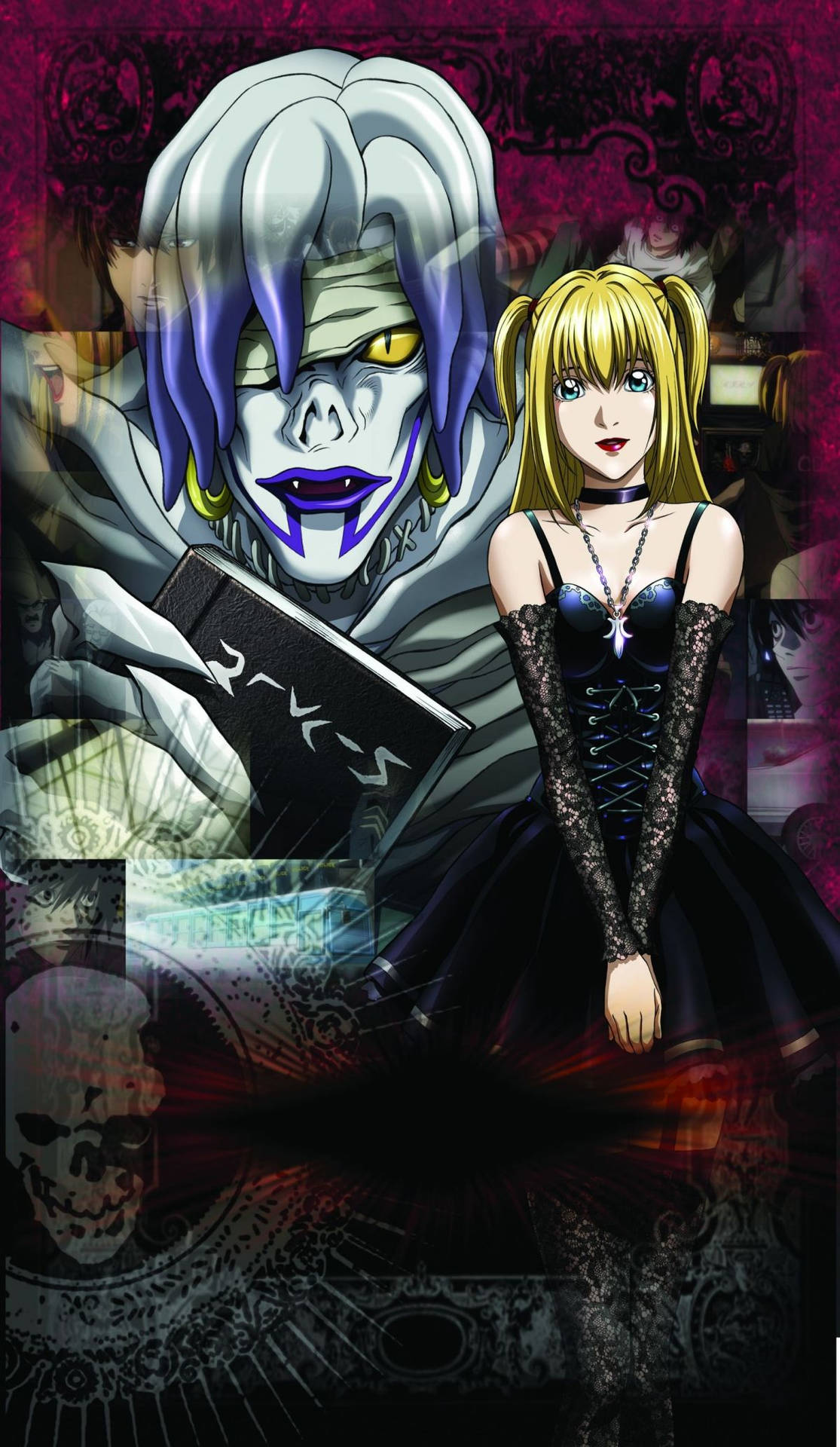 Misa Amane With Shinigami Rem Wallpaper