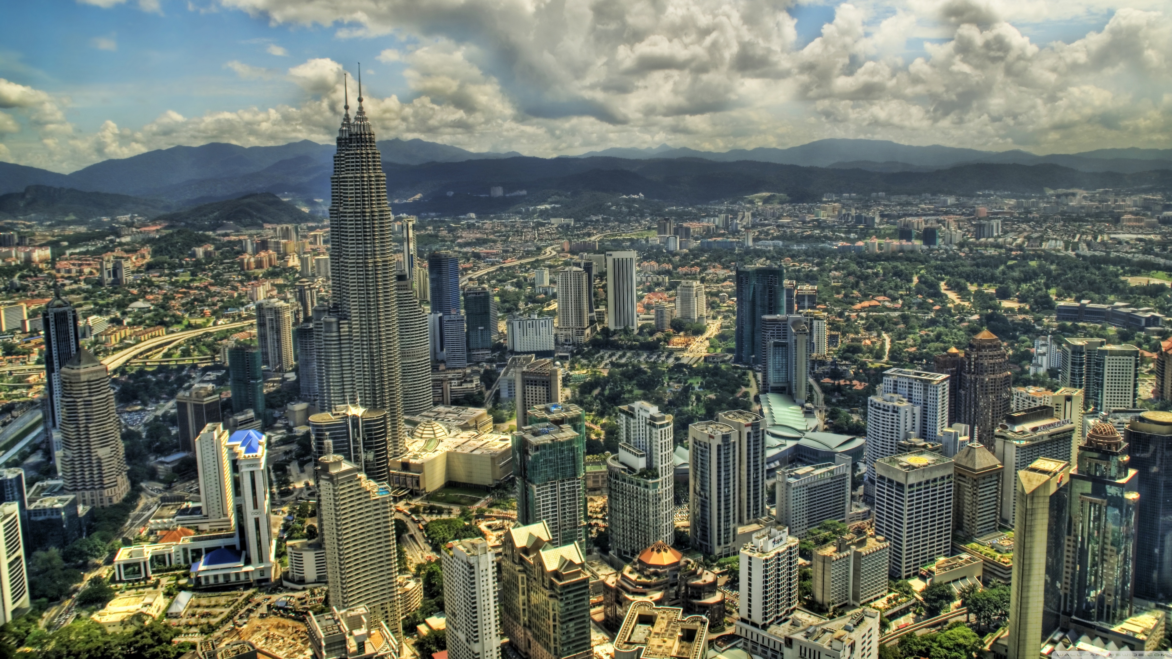 Kuala Lumpur From The Air Ultra HD Desktop Background Wallpaper for 4K UHD TV, Multi Display, Dual Monitor, Tablet