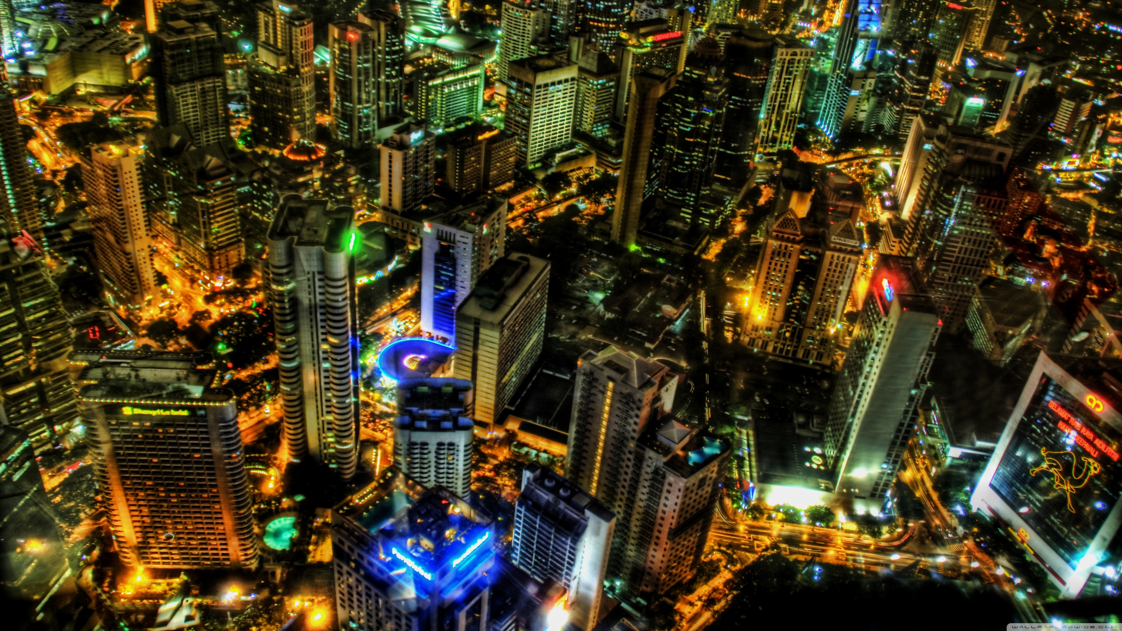 Kuala Lumpur At Night, Malaysia Ultra HD Desktop Background Wallpaper for 4K UHD TV, Multi Display, Dual Monitor, Tablet