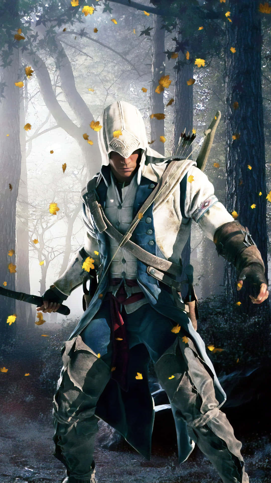 Download Assassin's Creed Iii Man With A Sword In The Woods Wallpaper