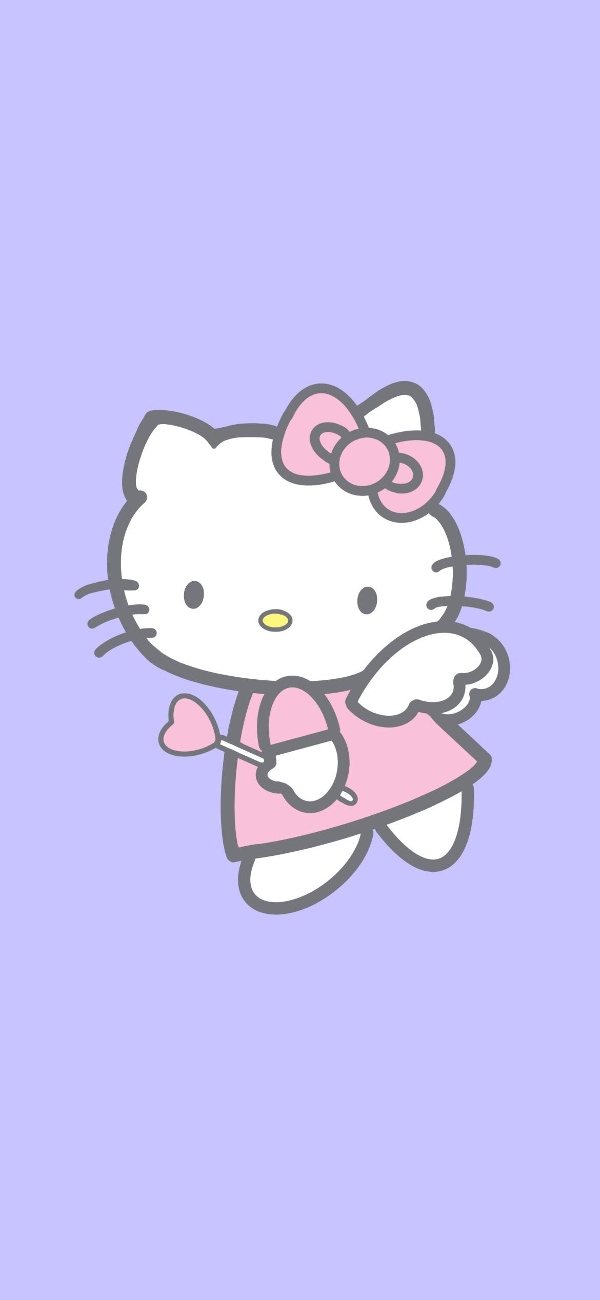 Did a Hello Kitty iPhone background thought someone might appreciate it here