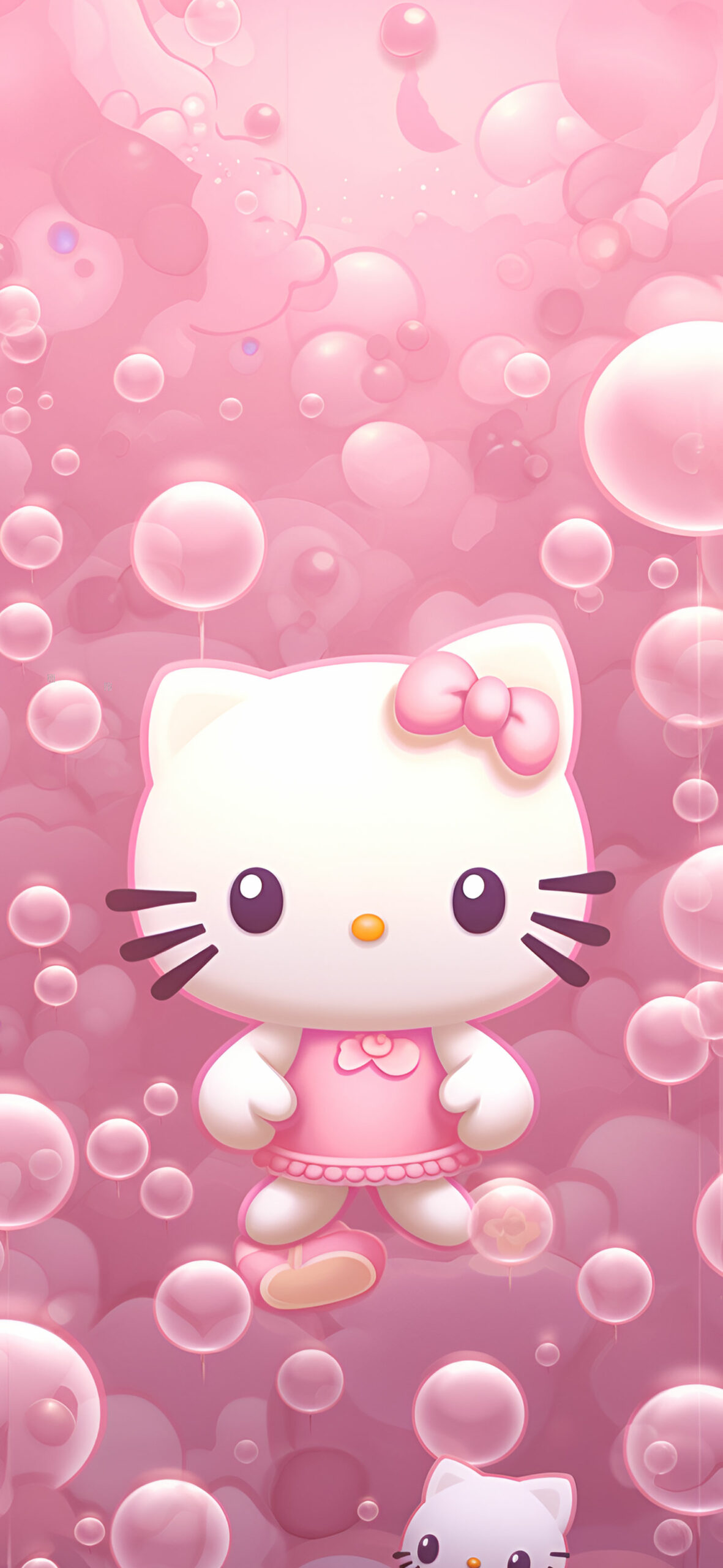 Hello Kitty & Bubble Pink Wallpaper Kitty Wallpaper iPhone