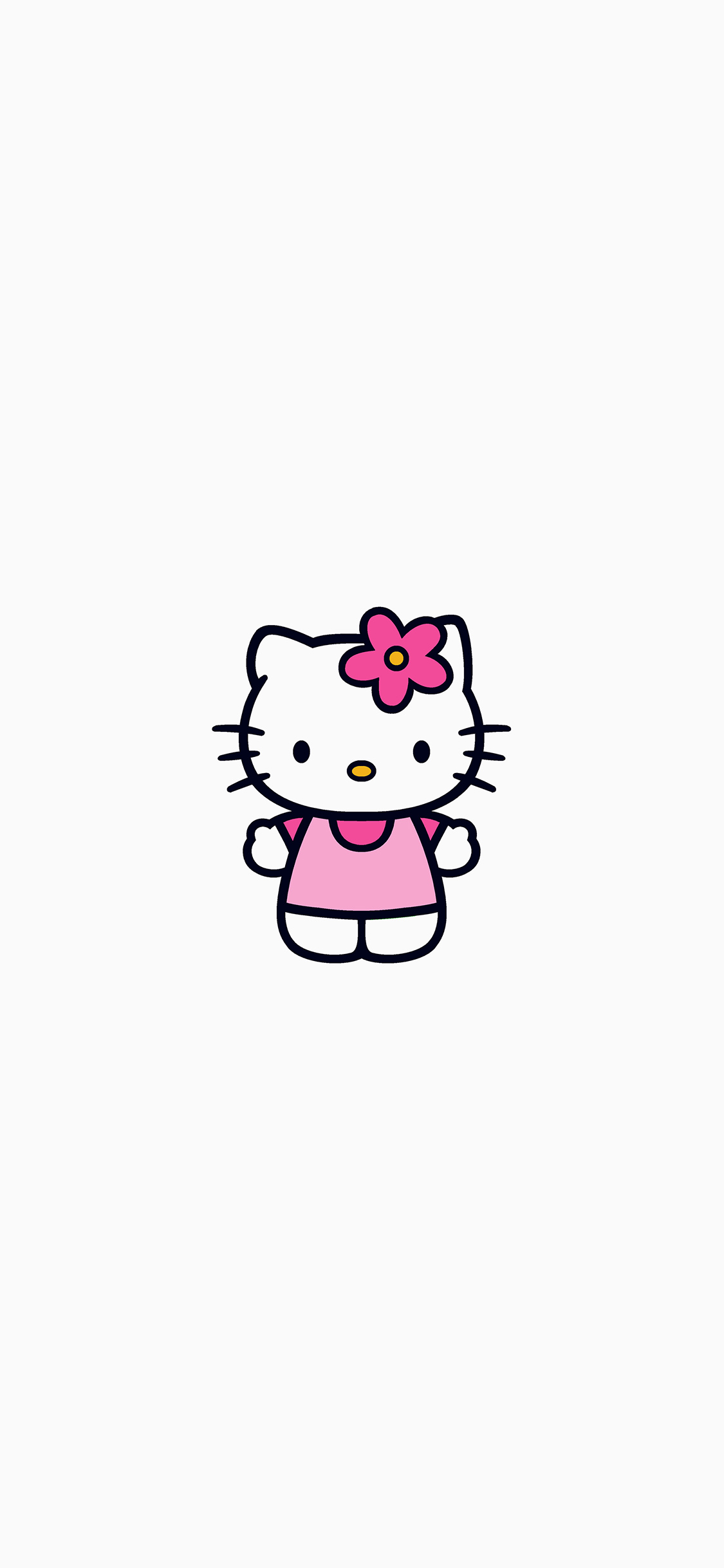 Hello Kitty Logo Cute Art Illustration Wallpaper
