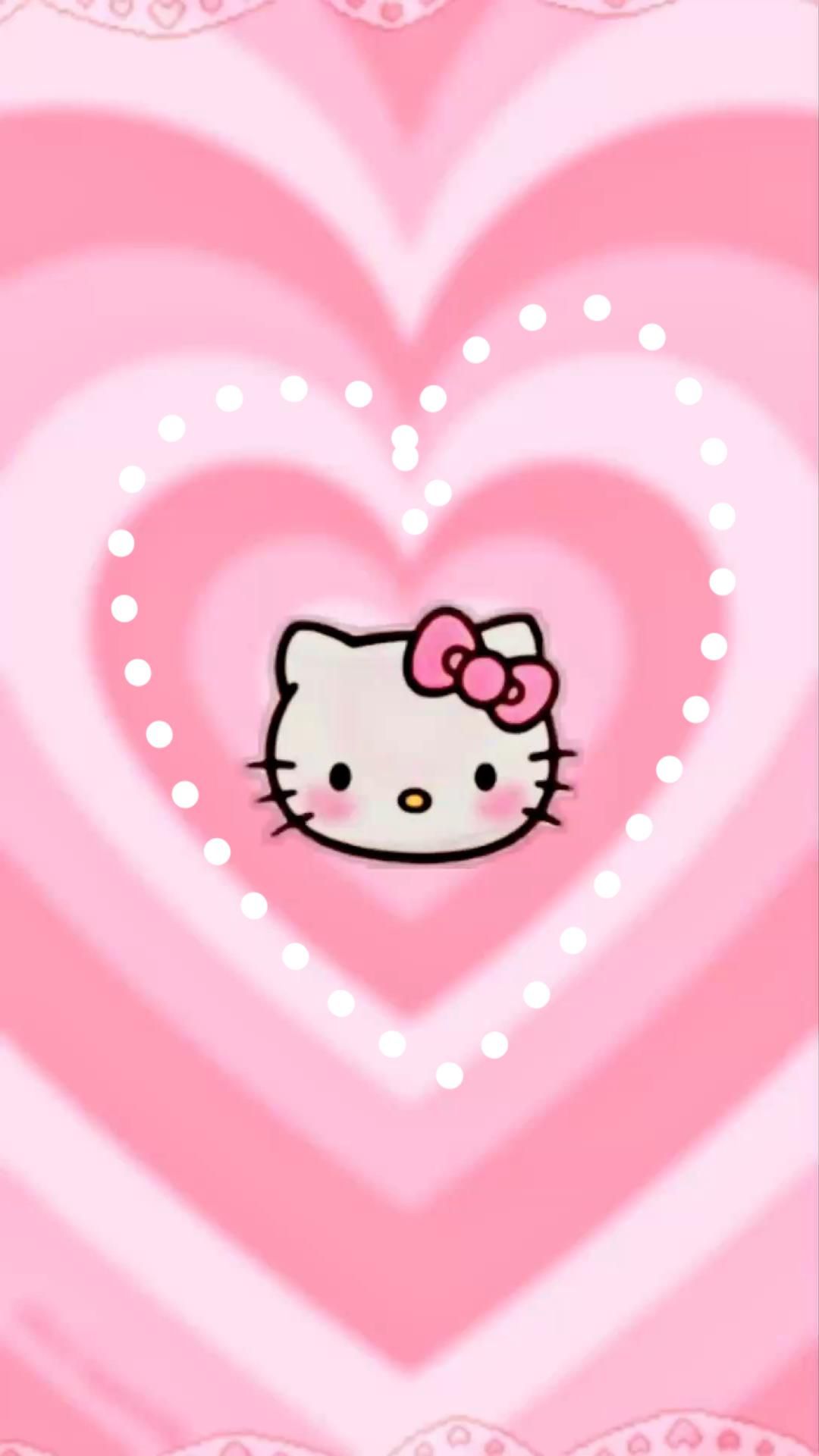 Hello kitty wallpaper<3. Walpaper hello kitty, Pink wallpaper hello kitty, Hello kitty drawing