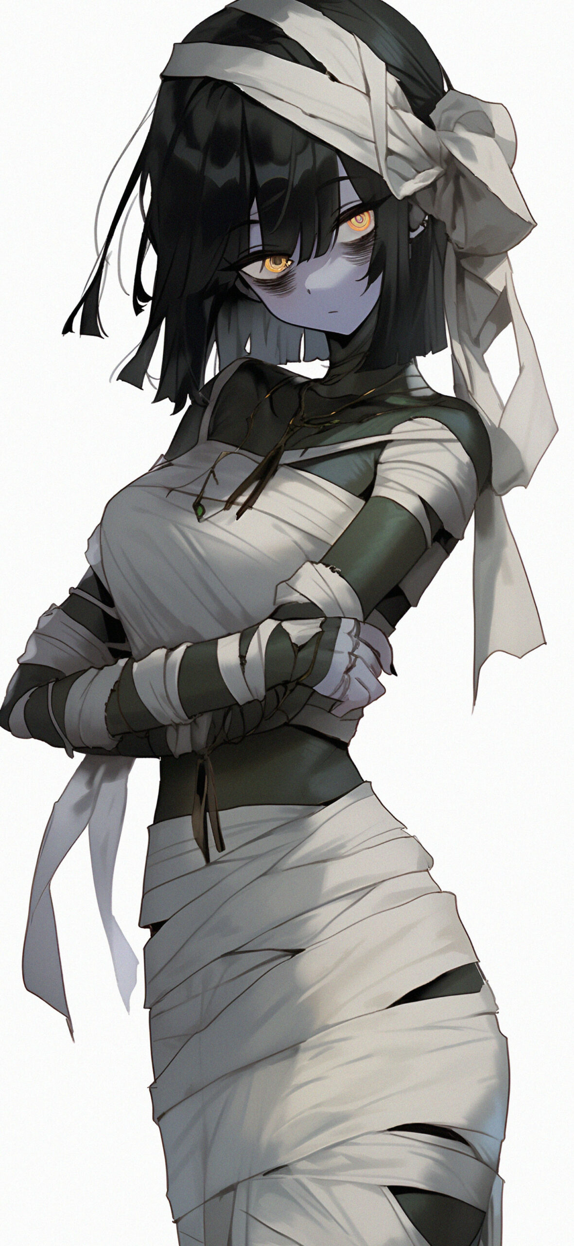 Halloween Anime Girl Mummy Wallpaper