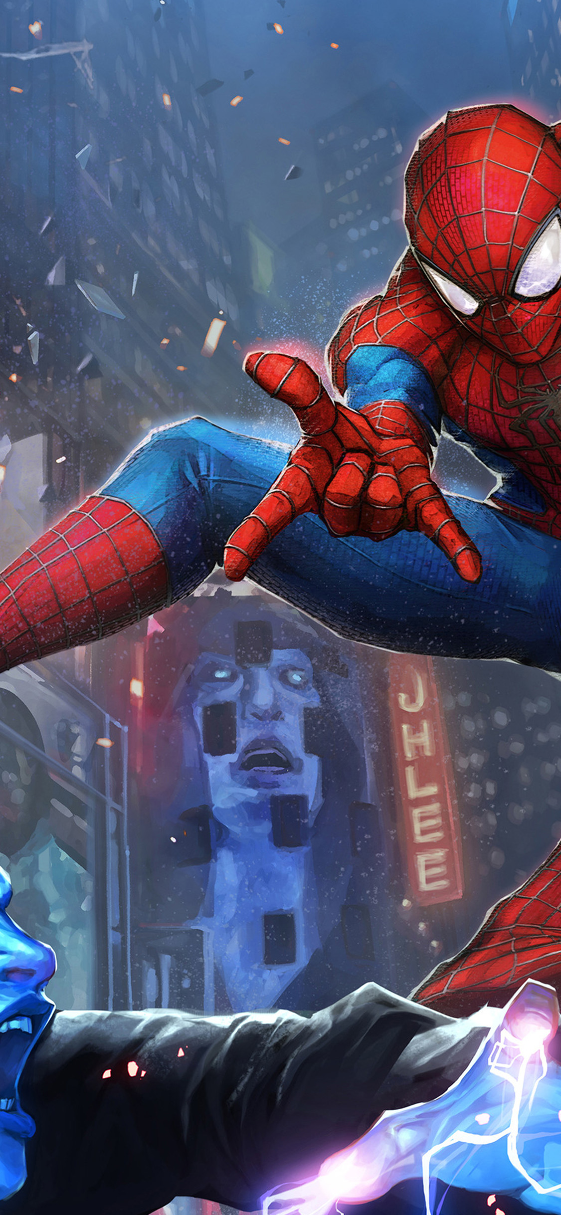 wallpaper. hero spiderman marvel art