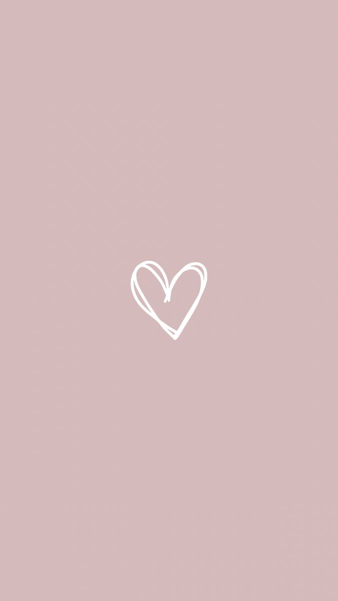 Aesthetic minimalist heart wallpaper. Simple phone wallpaper, Heart wallpaper, Cool wallpaper for phones