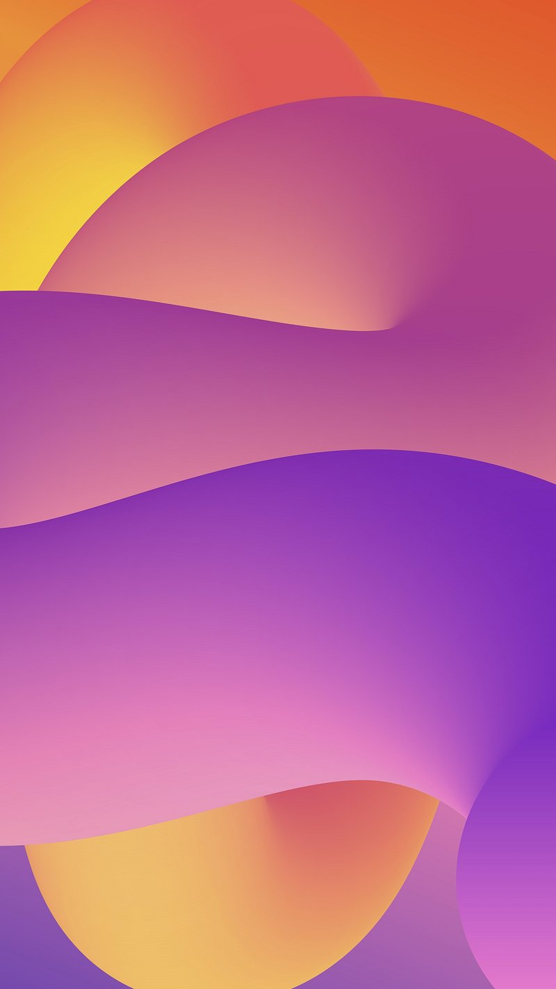 3D shapes mobile wallpaper, purple
