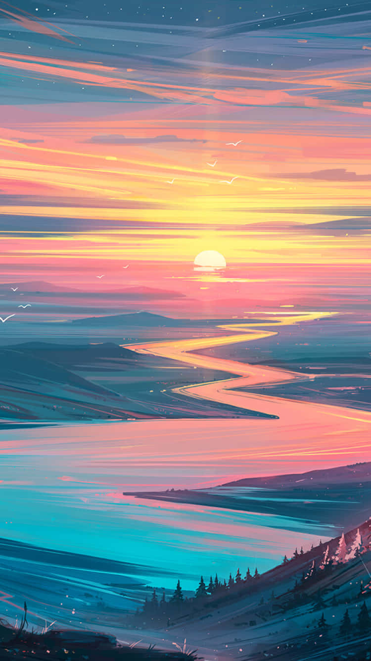 Download Things start to look brighter with this Sunrise iPhone Wallpaper