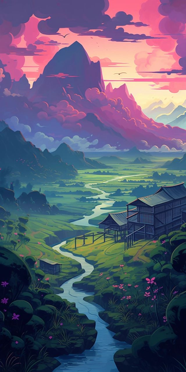 Lush jungle in foreground wallpaper. Anime scenery wallpaper, Scenery wallpaper, Cool wallpaper art