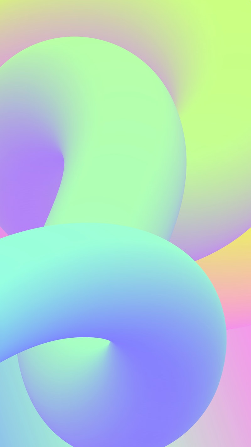 3D liquid iPhone wallpaper, blue