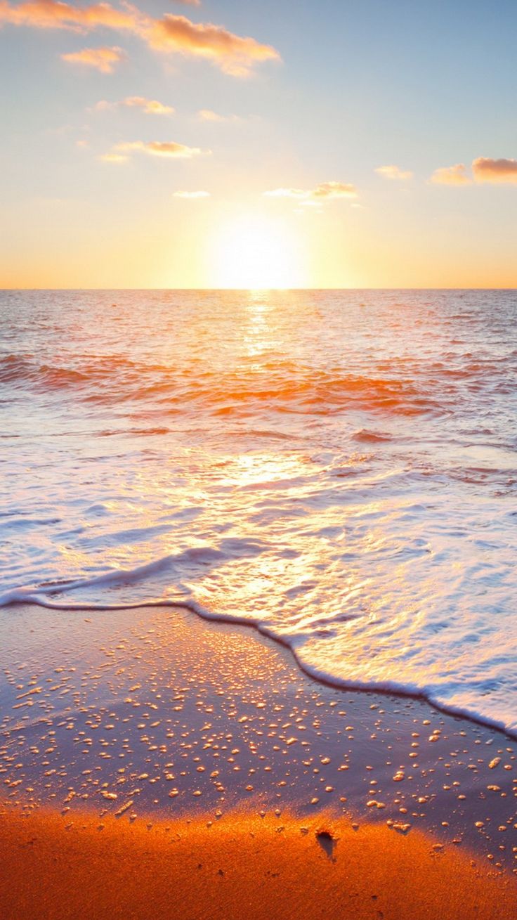 Golden Beach Sunrise IPhone 6 Wallpaper. Nature Iphone Wallpaper, Best Nature Wallpaper, Beautiful Nature Wallpaper