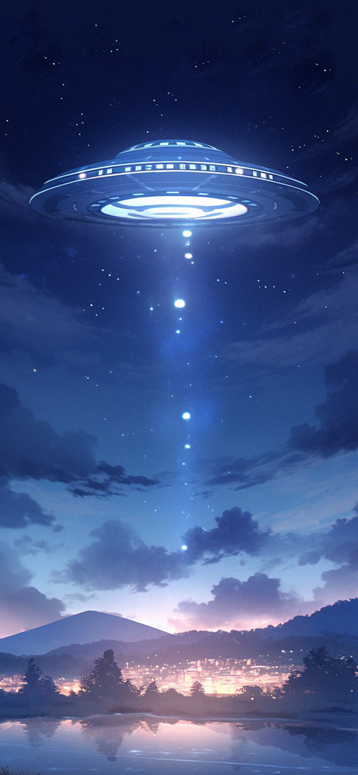 UFO Space Art Wallpaper