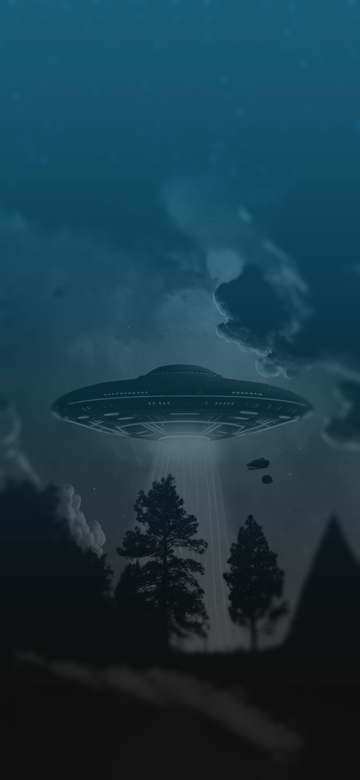 UFO Abduction Beam Aesthetic Wallpaper Wallpaper iPhone