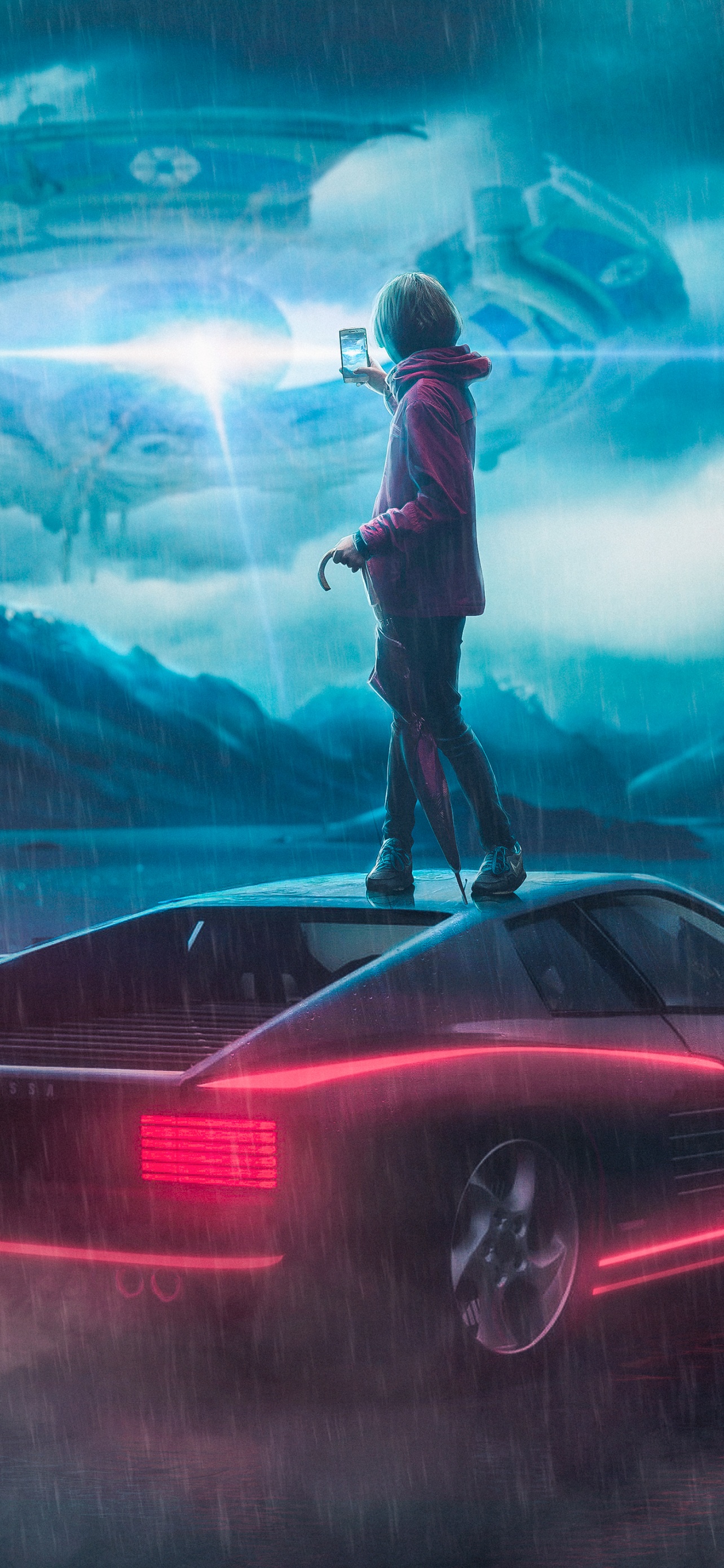 Spaceship Wallpaper 4K, Alien, Flying saucer, UFO, People