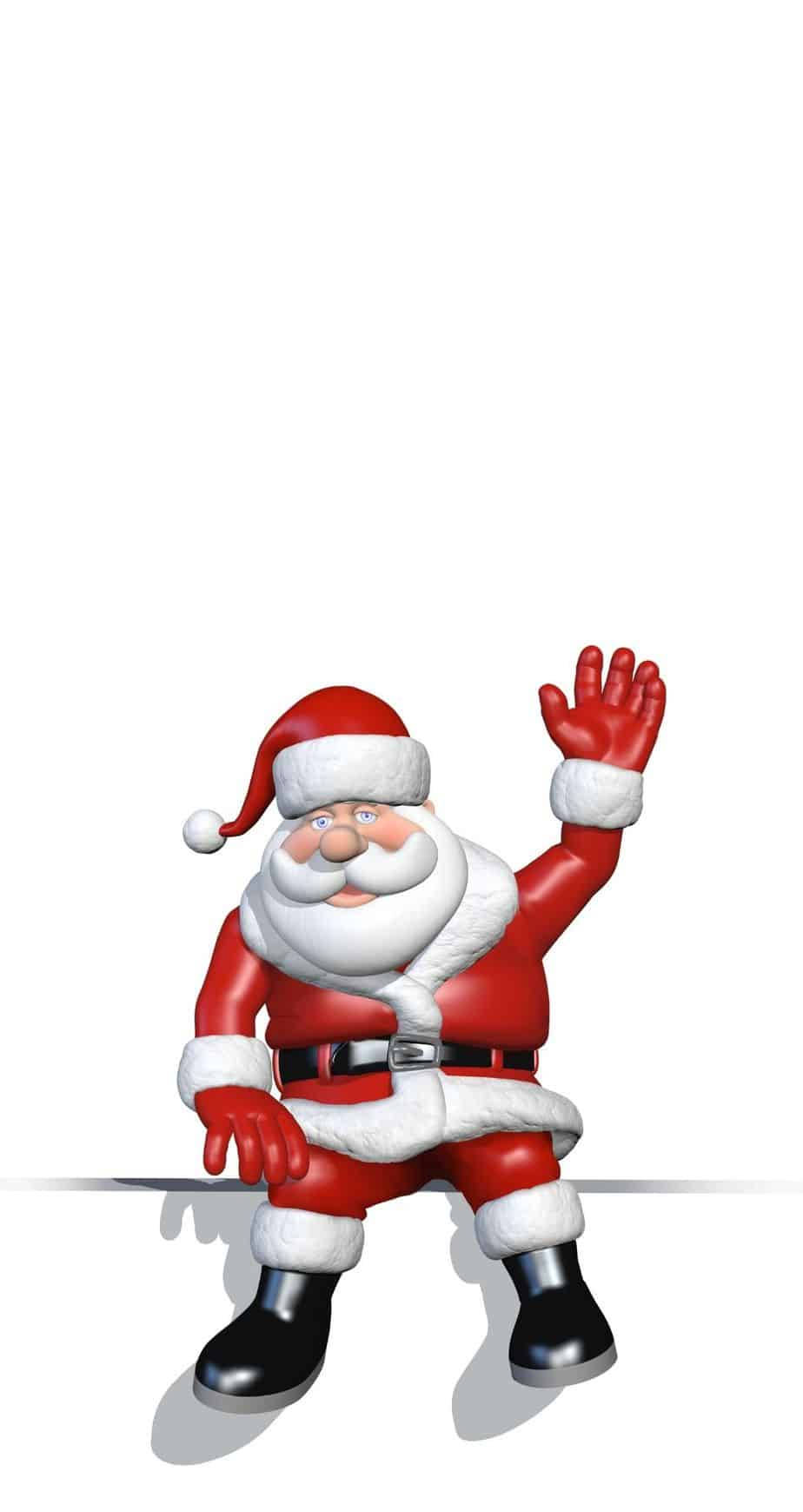 Download Greeting Santa Claus Christmas IPhone Wallpaper