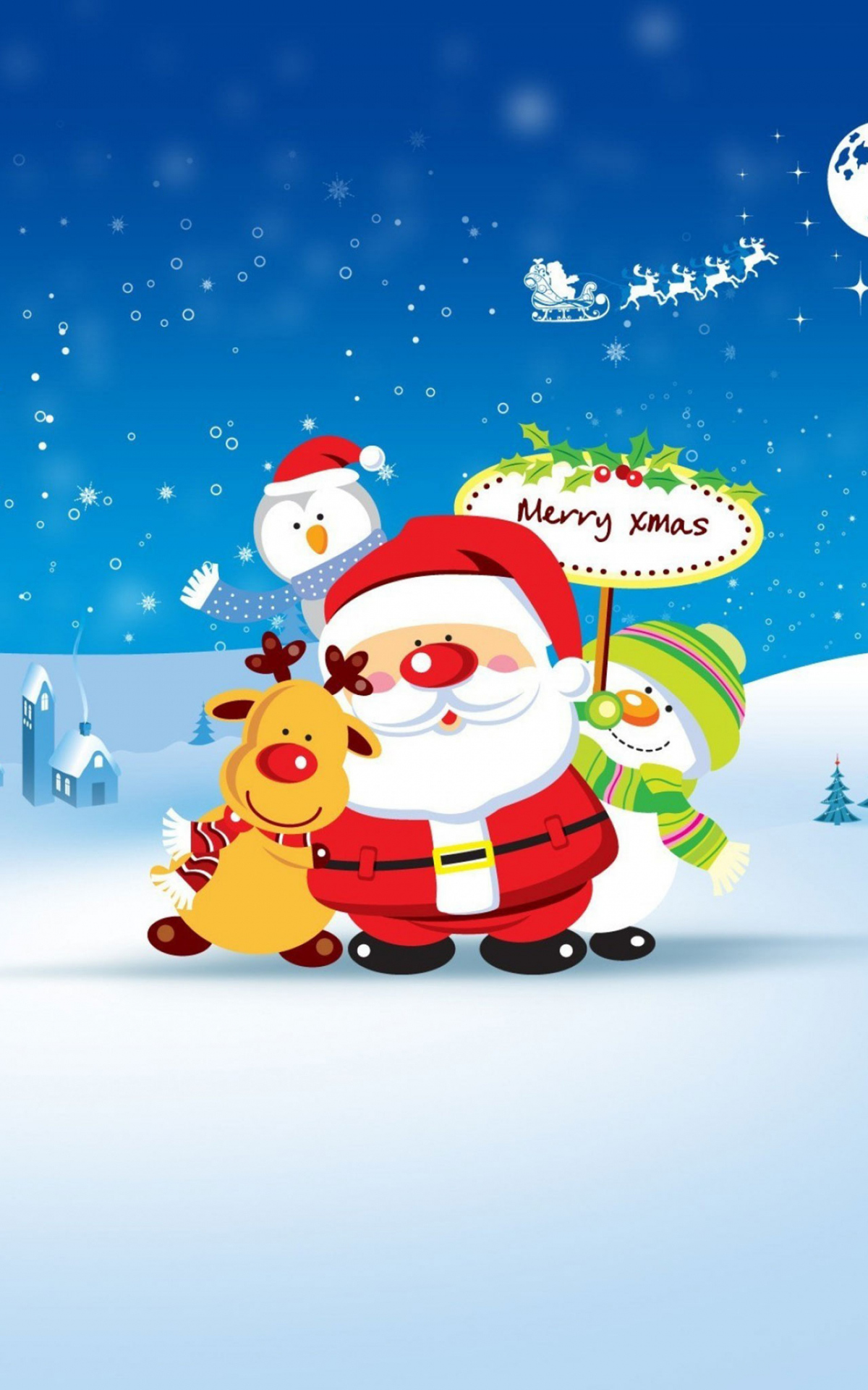 Merry Christmas. Santa Wallpaper Download