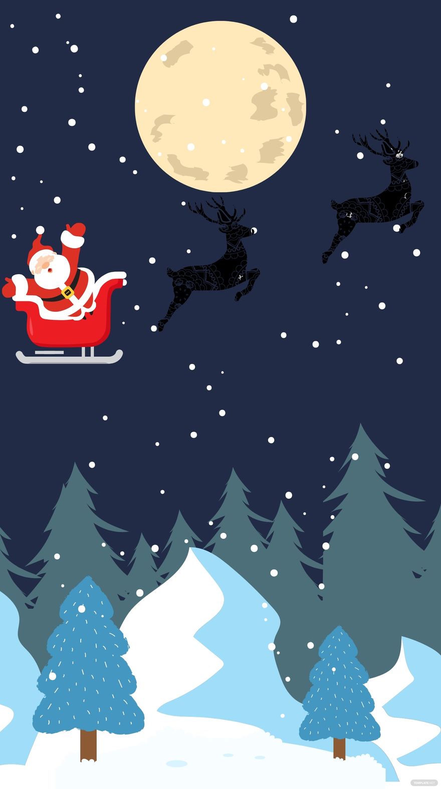 Free Christmas Eve iPhone Background in PDF, Illustrator, PSD, EPS, SVG, JPG, PNG