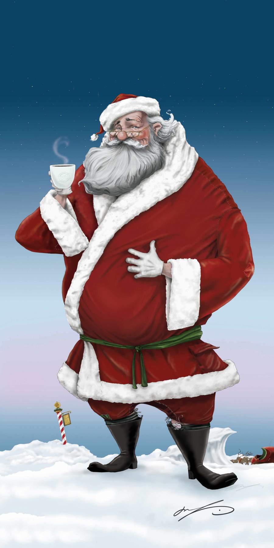 Santa iPhone Wallpaper