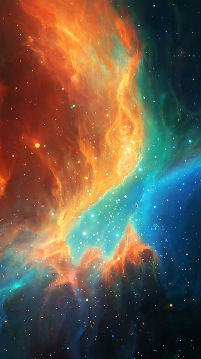 Nebula In Universe iPhone Wallpaper