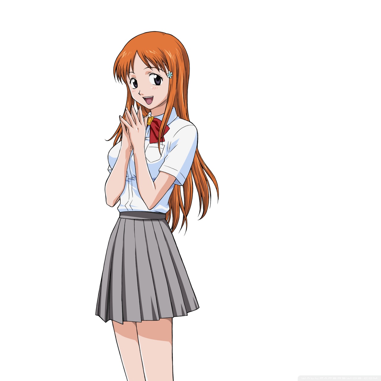 Anime Girl With Orange Hair Ultra HD Desktop Background Wallpaper for 4K UHD TV, Tablet