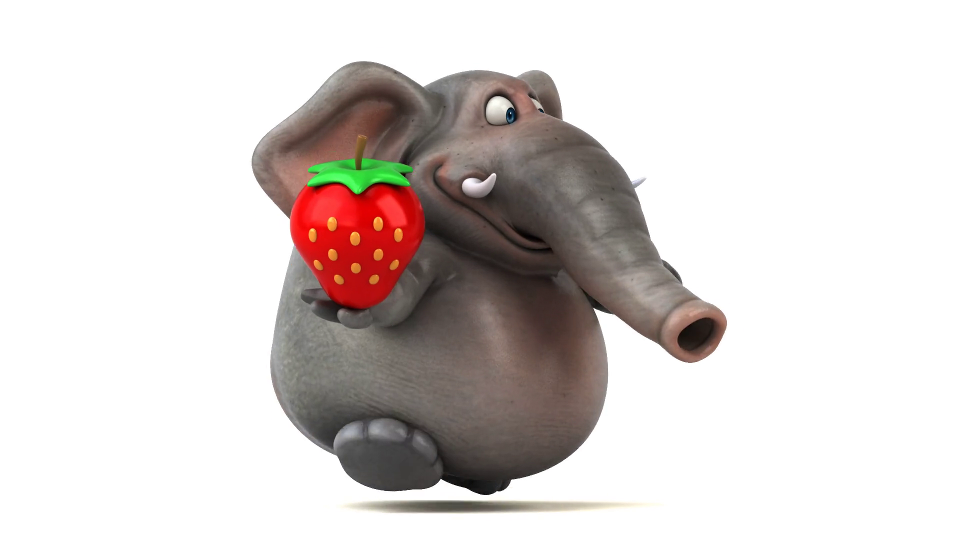 Fun Elephant Animation Stock Footage SBV 313581301