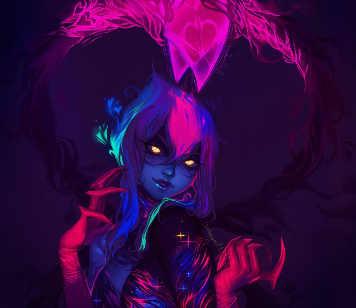 Evelynn by sonhogentil HD Wallpaper Background Fan Art Artwork League of Legends lol. Jinx league of legends, League of legends characters, Lol league of legends