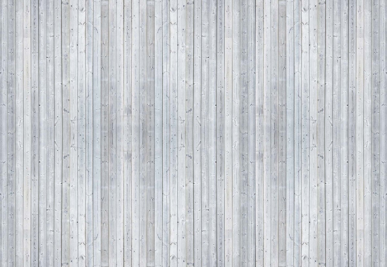 Wood Planks Light Grey Wall Paper Mural. Buy at Abposters.com