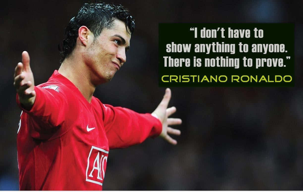 Download Cristiano Ronaldo Of Portugal Football Quotes Wallpaper