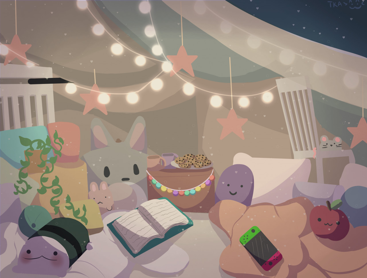 Just a warm, cozy wallpaper from the commission I did by gizmox98 - Fur Affinity [dot] net