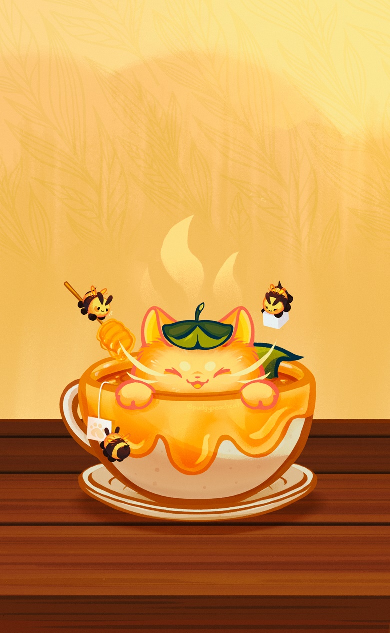 Cozy Cup Of Peach Honey Tea Phone Wallpaper's Ko Fi Shop Fi ❤️ Where Creators Get Support From Fans Through Donations, Memberships, Shop Sales And More! The Original 'Buy Me