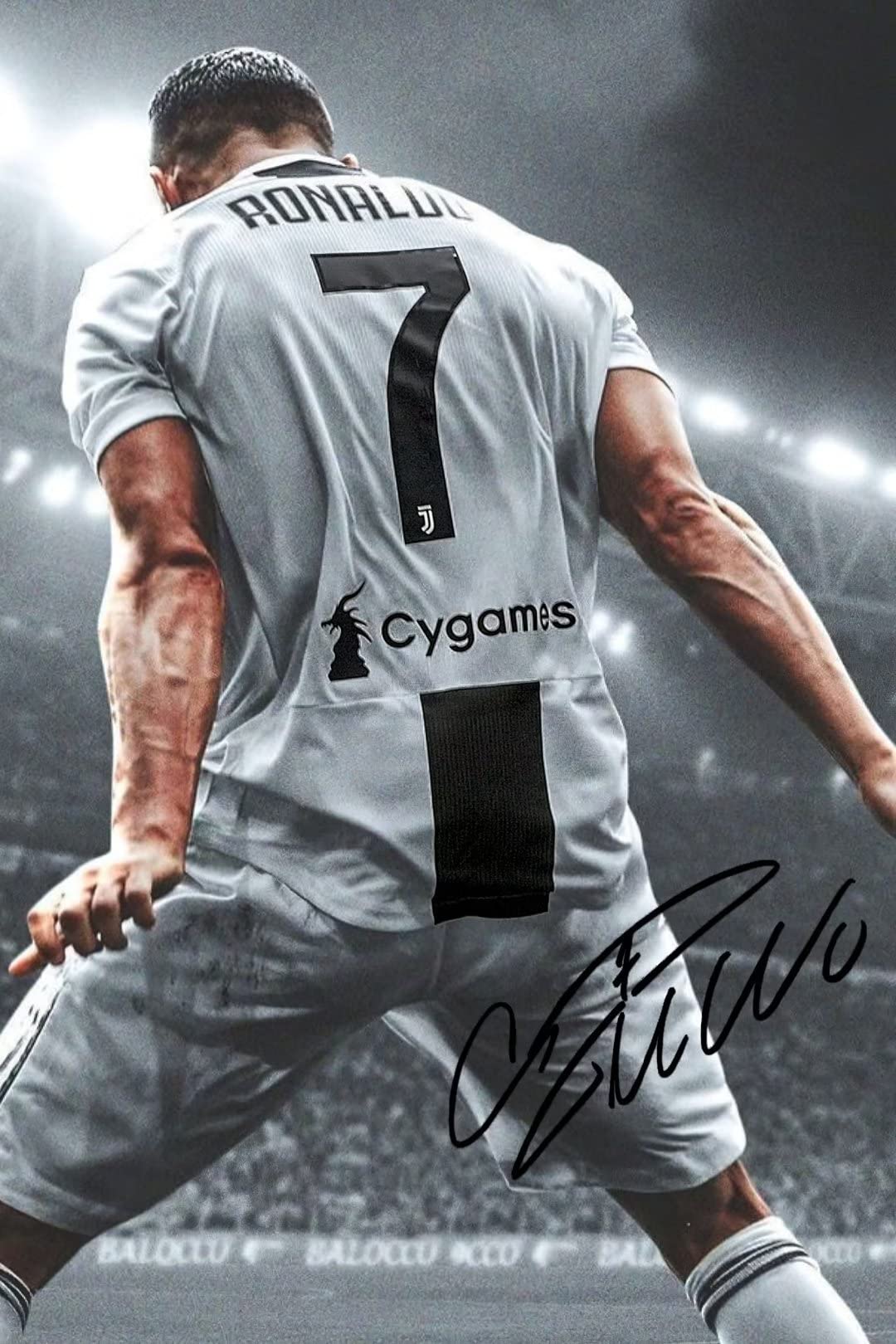 YHSGY ronaldo poster Canvas Unframed 12x18 inches Soccer Star for Boys Bedroom Walls Wall Poster Motivational posters for room aesthetic, Sports & Outdoors