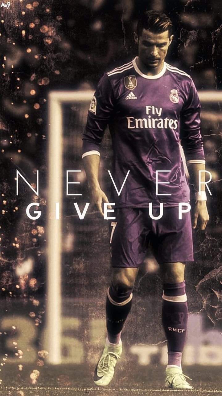 Never give up cr7 Wallpaper Download