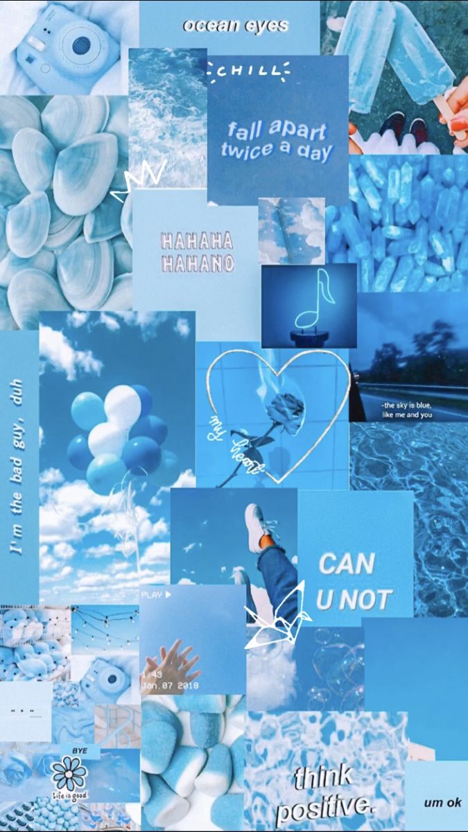 aesthetic blue. iPhone wallpaper girly, Cute blue wallpaper, Dark wallpaper iphone