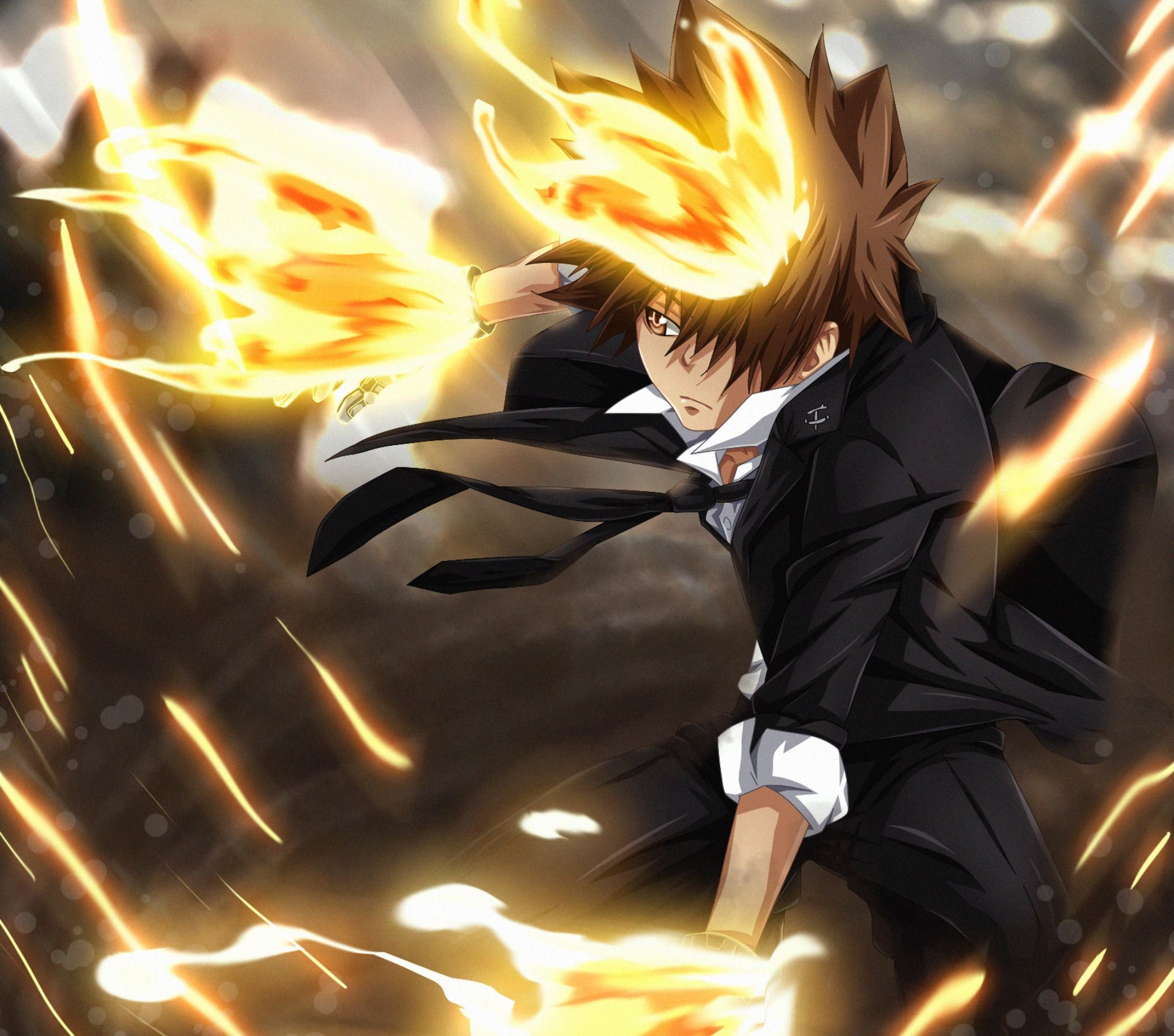 HD desktop wallpaper: Anime, Katekyō Hitman Reborn!, Tsunayoshi Sawada download free picture