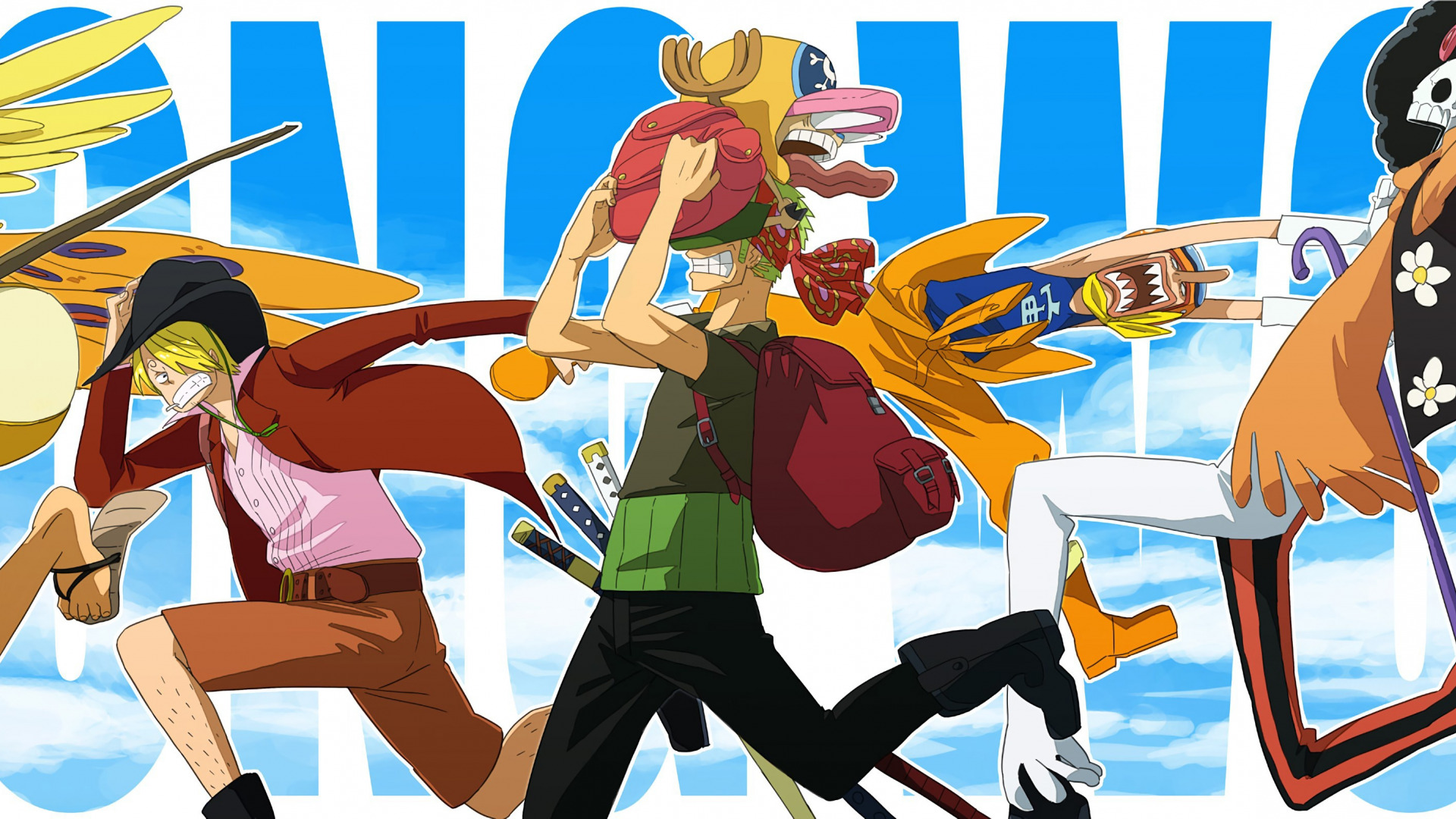 Download wallpaper sword, game, Chopper, One Piece, pirate, anime, man, ken, section shonen in resolution 1920x1080