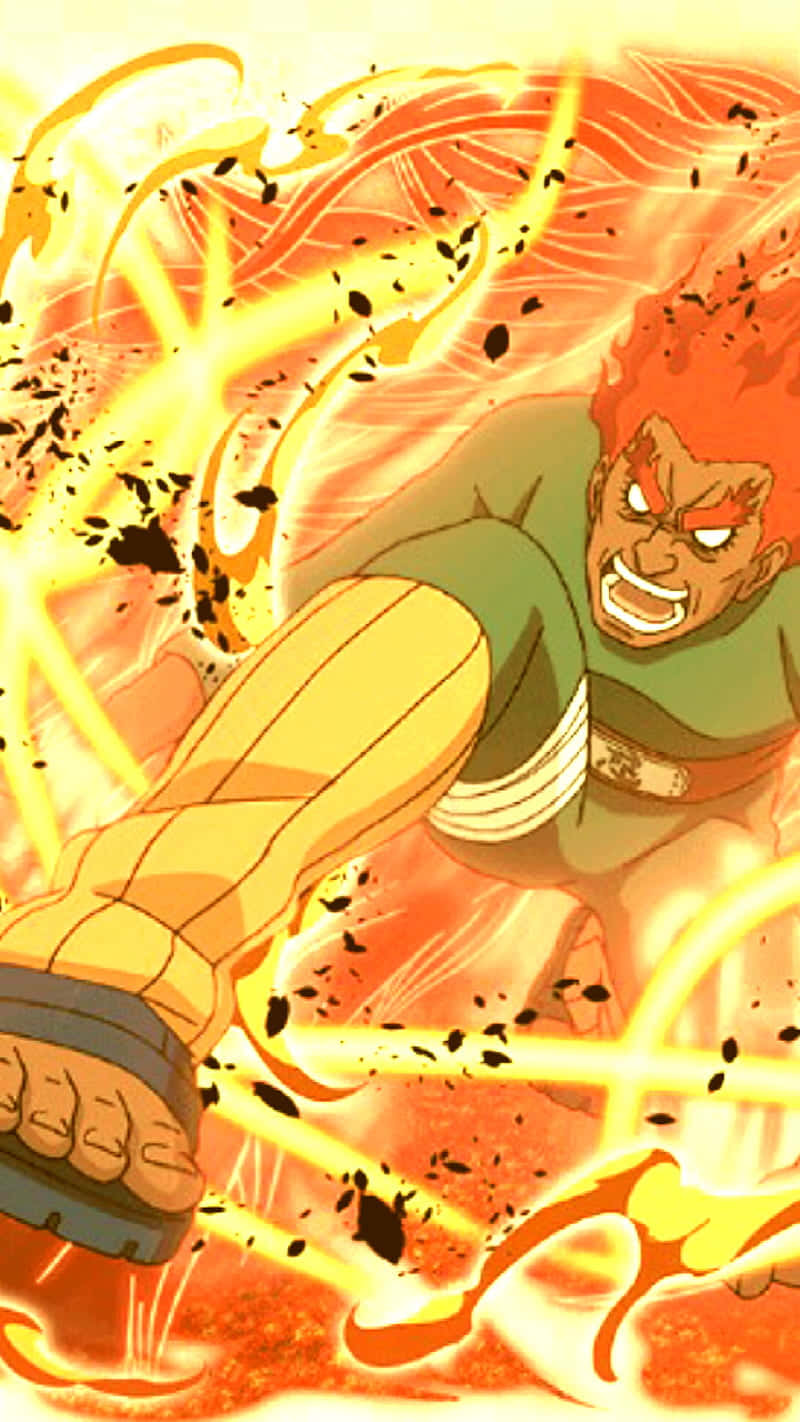 Download Might Guy pushes beyond the limits of his endless taijutsu skill. Wallpaper