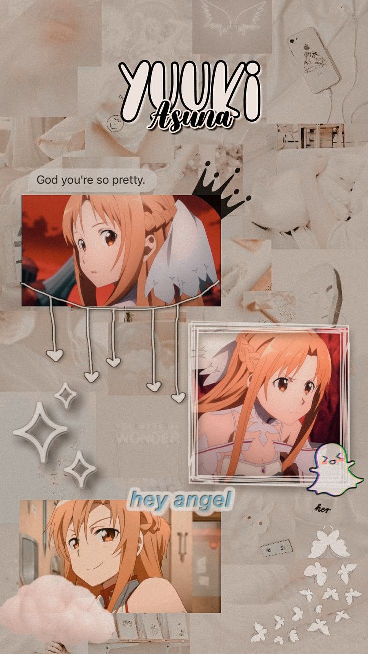 Asuna yuuki aesthetic wallpaper. Seni anime, Karakter animasi, Seni