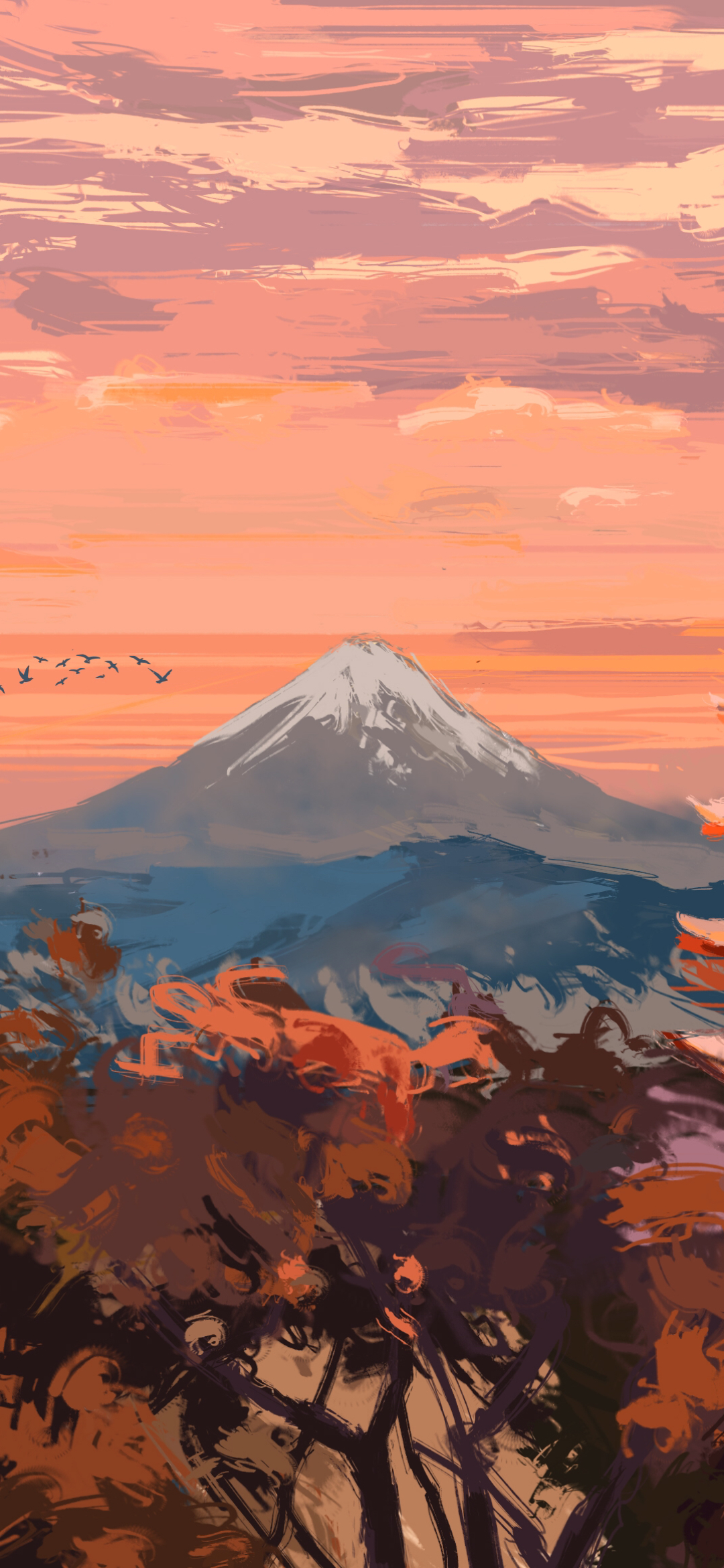 Mobile wallpaper: Anime, Landscape, Japan, Shrine, 1412393 download the picture for free