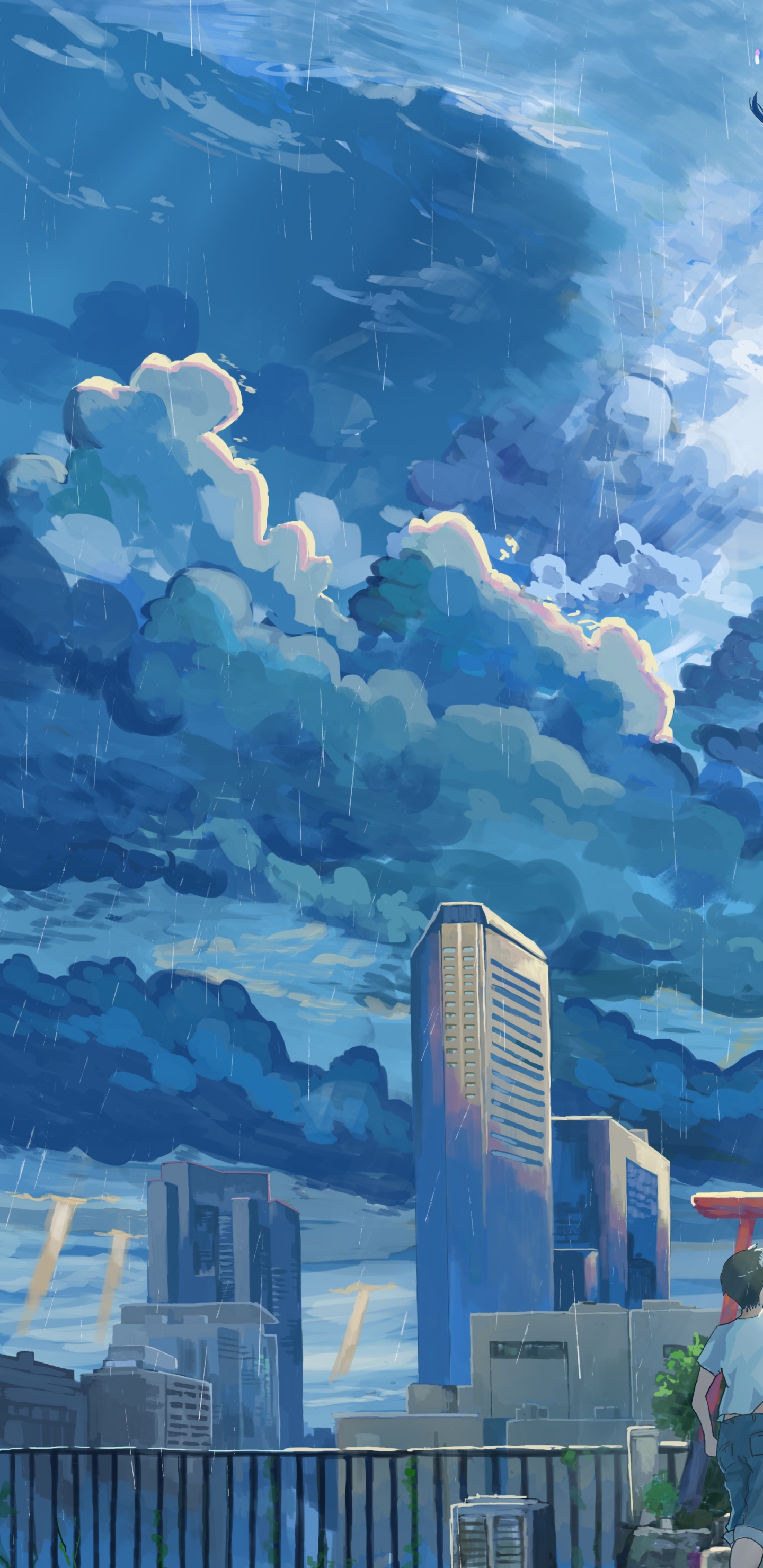 Weathering With You Phone Wallpaper by 藤どら