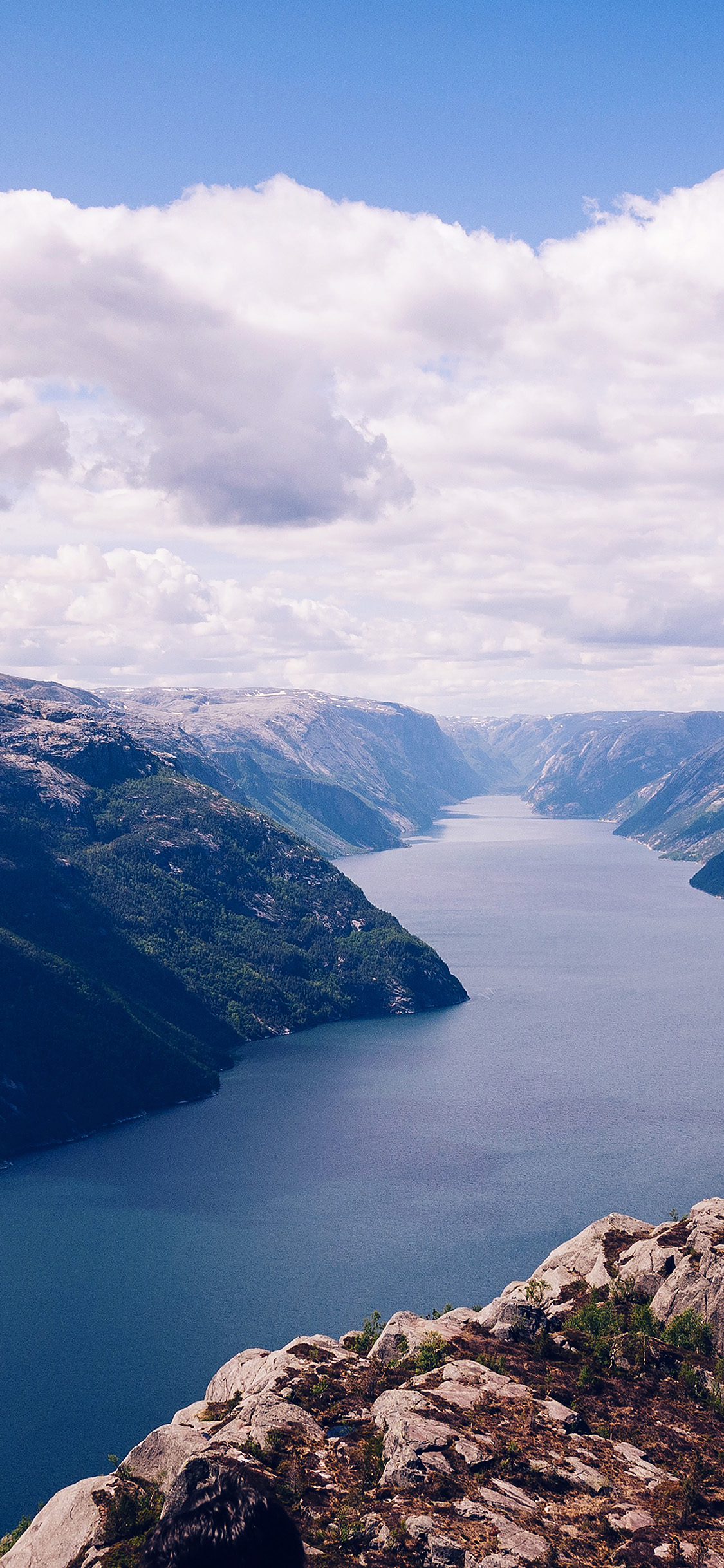 Mountain Flare Blue Nice Jeff Sheldon Wallpaper