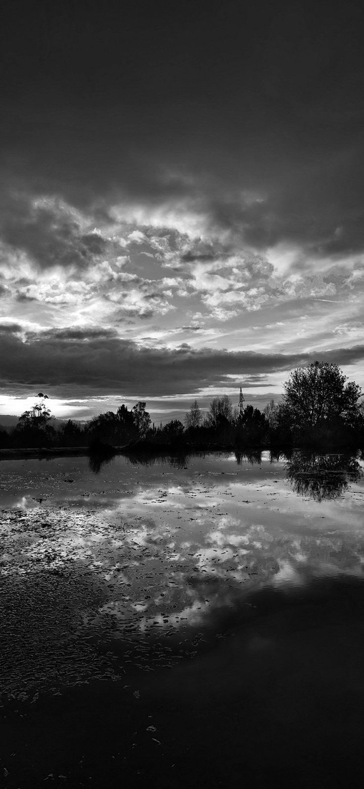 Sunset Lake Night Blue Dark Nature Bw #iPhone #X #wallpaper. Christmas wallpaper, Wallpaper iphone christmas, Christmas live wallpaper