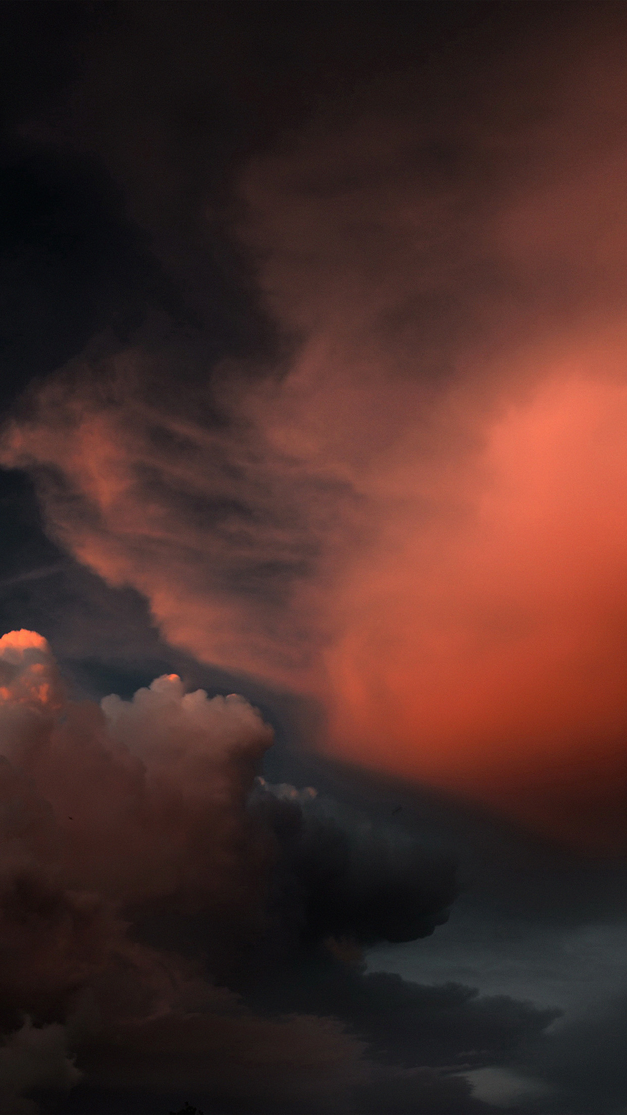 iPhone 6 wallpaper. cloud sky sunset red dark nature pattern