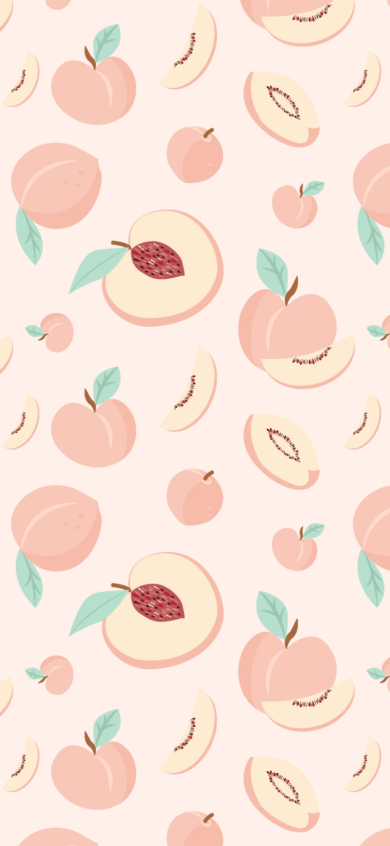 Peaches iPhone Background. Peach wallpaper, Pink wallpaper iphone, Homescreen wallpaper