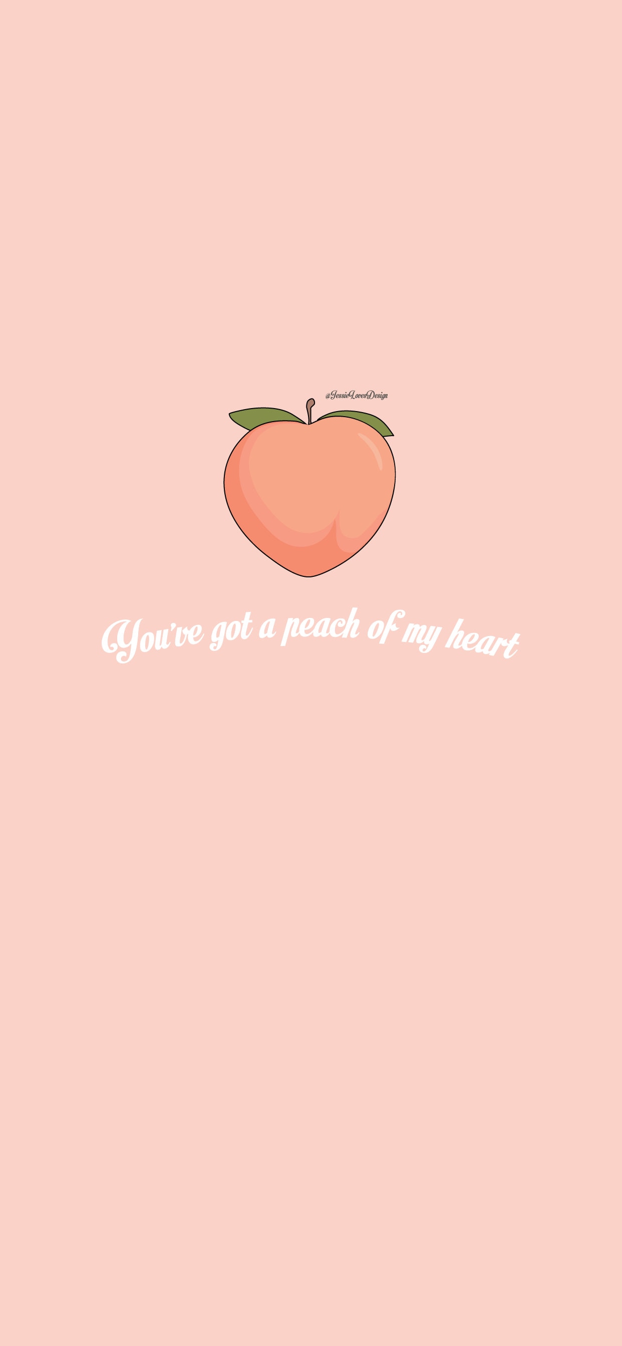 Peach Wallpaper for iPhone Cellphone Home and Lock