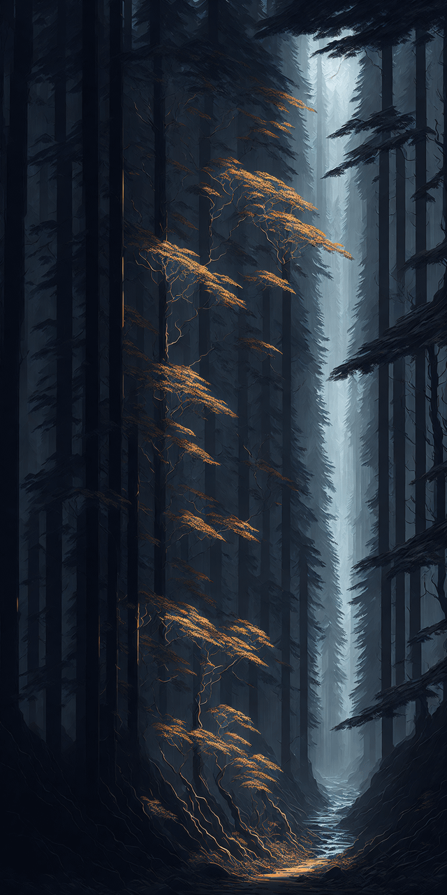 The forest phone wallpaper
