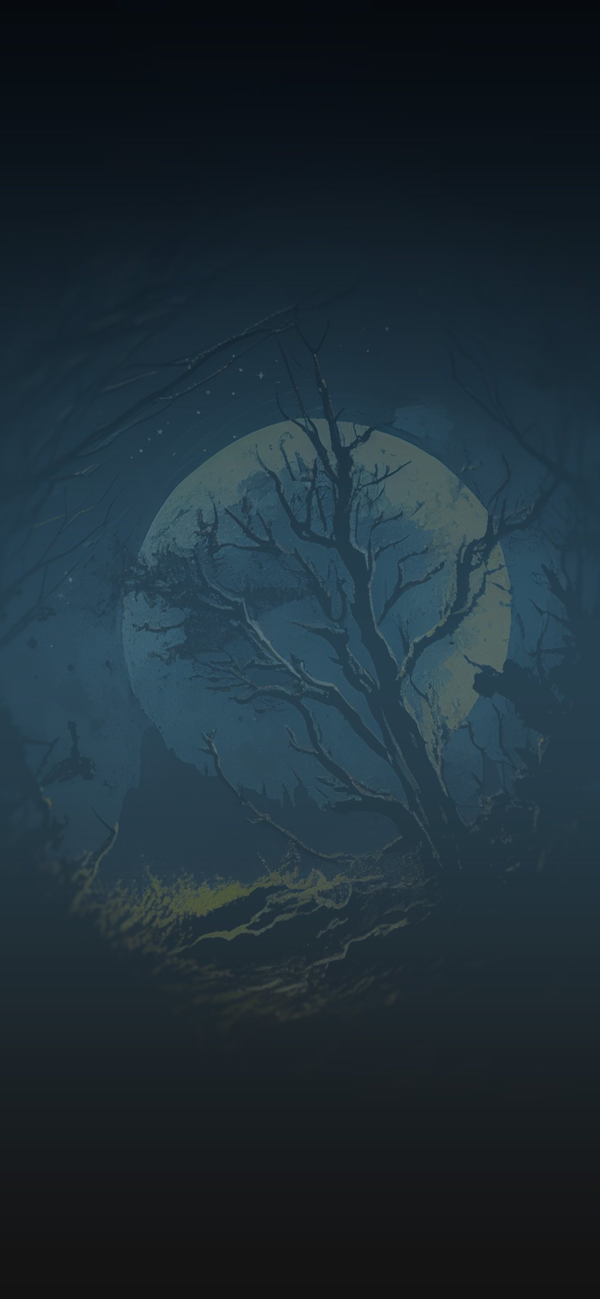 Dark Forest & Moon Wallpaper Aesthetic Wallpaper iPhone