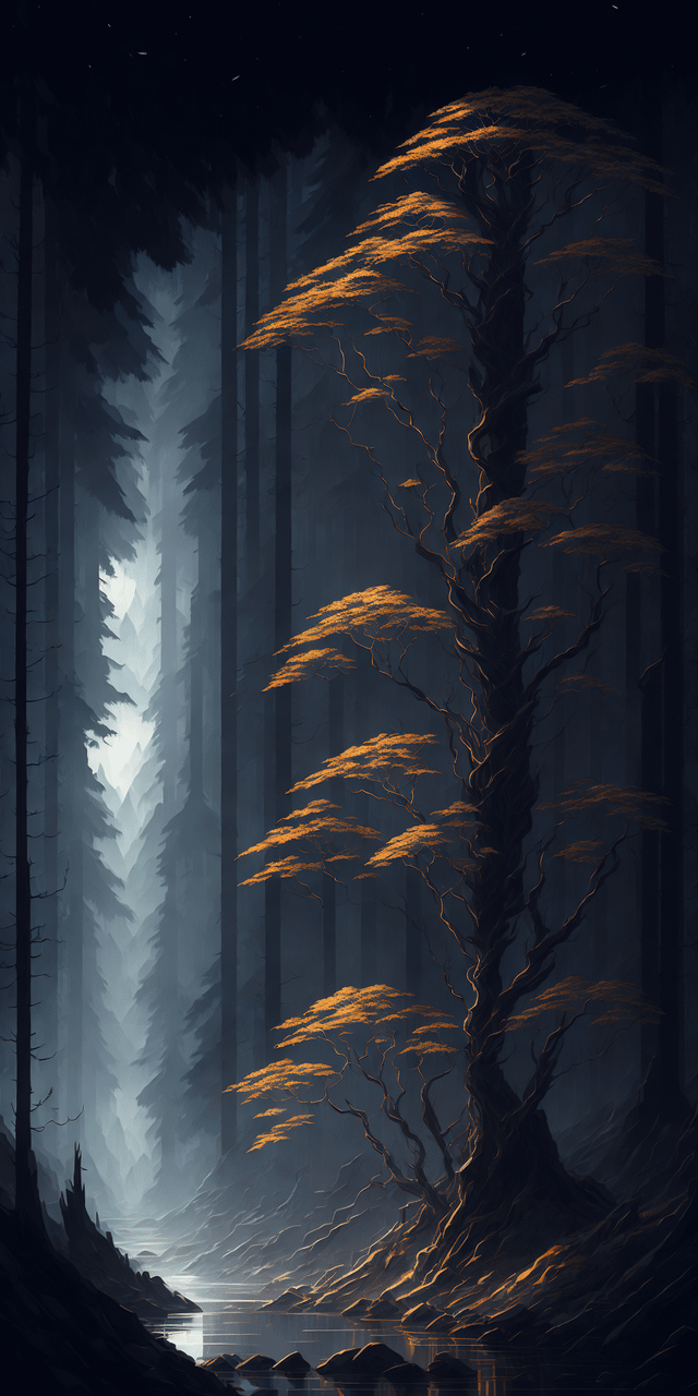 The forest phone wallpaper, r